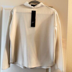 up! long sleeve top, size XS with gold sequin elbow patches.